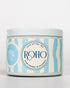 Blue Apricot candle, striped tin 90g