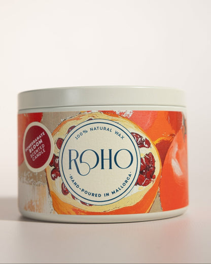 Pomegranate Bloom Tin Candle - ROHO AIRDECO