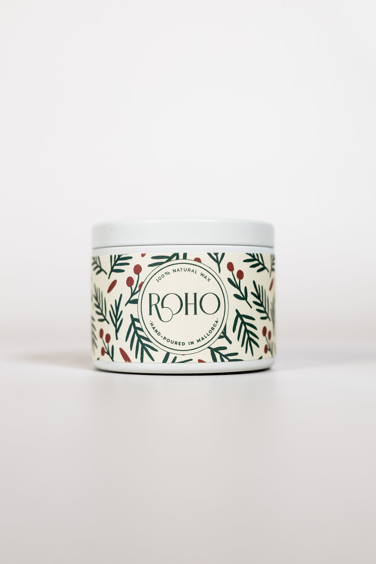 Jingle Smells 90g scented candle in winter edition tin with fir and berry pattern