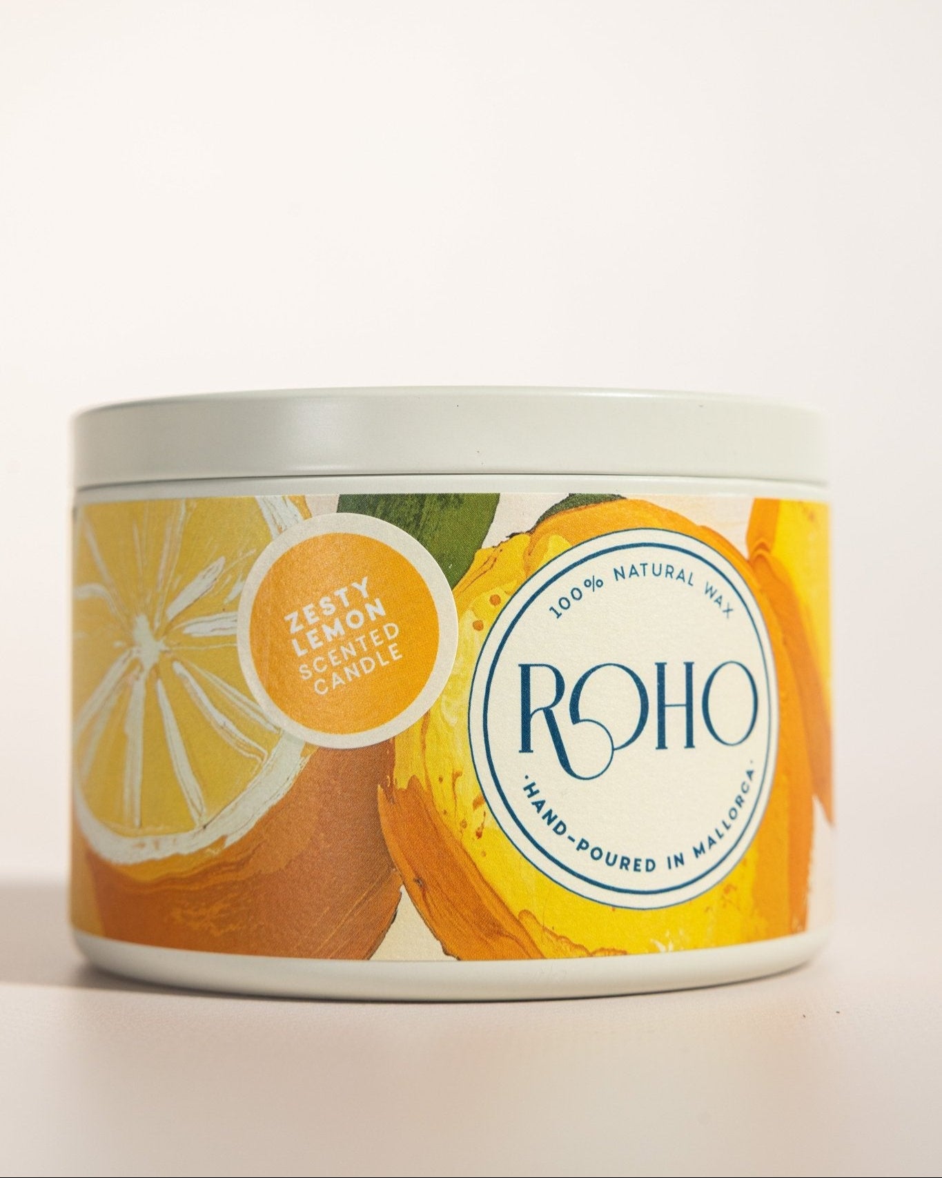 Zesty Lemon Tin Candle L - ROHO AIRDECO
