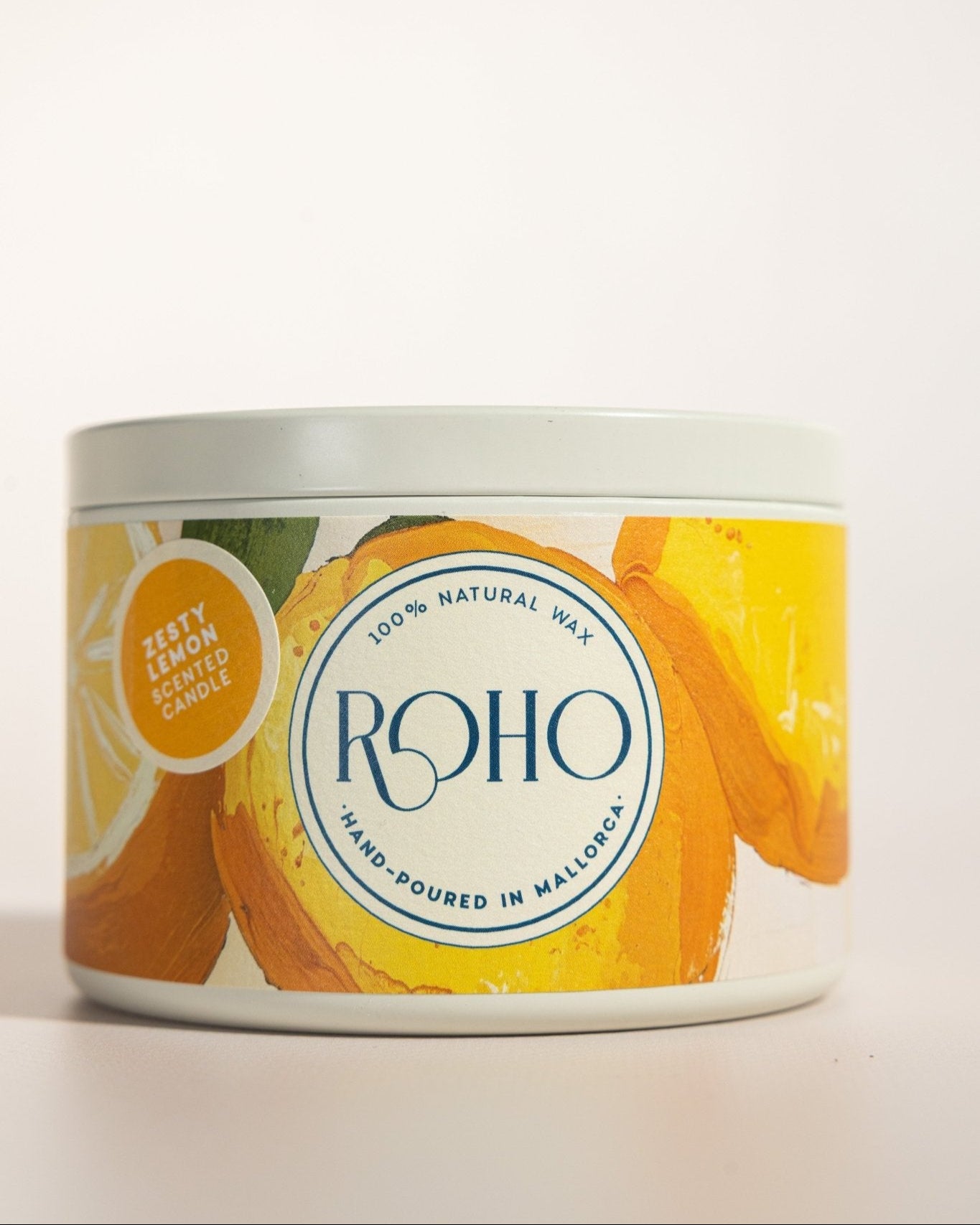 Zesty Lemon Tin Candle L - ROHO AIRDECO